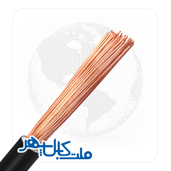 سیم افشان 1×10 میلی‌متر مربع | سیم برق مسی با عایق PVC